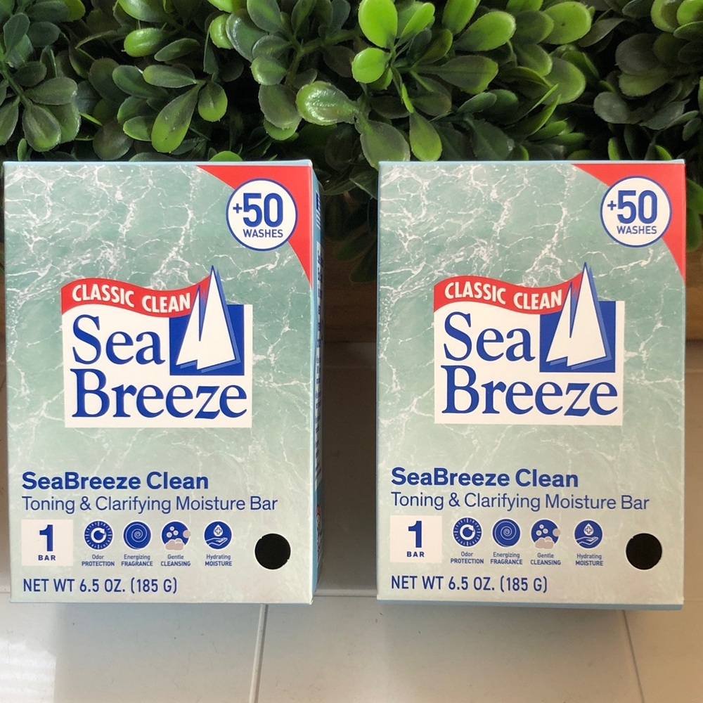 SEA BREEZE    Set of 2
Toning & Clarifying Moisture Bars
6.5 oz Each